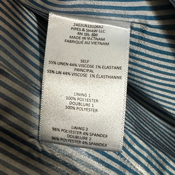 Veronica Beard Kiernan Linen Blend Dickey Blazer Jacket Black Size 0 - Picture 8 of 15